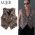 Color: black, Size: S - MUJER Leopard Print Vests for Women Waistcoat Cropped Sleeveless Vest Woman F640-12000042554928071