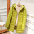 Color: Fruit Green, Size: L - Down Jacket Women's Mid-length Hooded Slim Fit Light Coat Q119-CJYD246743802BY