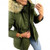 Color: Army Green, Size: L - 2020 Winter Women's Thick Plush Warm Faux Fur Hooded Coat Long Q119-CJYM119481121UF