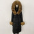 Color: Black Raccoon Fur, Size: L - Thickened Long Section White Goose Down Slim Fit Women's Coat Q119-CJYD245180423WD