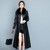 Color: Black fur collar, Size: 4XL - Ladies Fashion Thin Leather Trench Coat Coat Q119-CJZP160345351YB