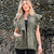Green Bay Ruffled Patchwork Denim Jacket Vest Q119-CJYD2587232
