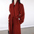 Color: Retro Red 3, Size: L - Handmade Red Wool Mid-length Cashmere Coat Q119-CJYD231810217QJ