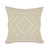 20" X 20" Birch And White 100% Cotton Geometric Zippered Pillow N270-516970