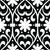 5" X 5" Black and White Floral Peel and Stick Removable Tiles N270-399876