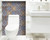6" X 6" Blue Warm Tones Mosaic Peel and Stick Tiles N270-400257