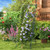 74 Inch Tall Garden Trellis for Flower Vine Vegetable Fruit Pea-Black B593-GT4172