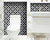 7" X 7" Black And White Coli Peel And Stick Tiles N270-390691