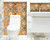 4" X 4" Golden Multi Mosaic Peel And Stick Tiles N270-400305