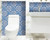 8" X 8" Blue and White Medi Peel And Stick Tiles N270-400139