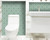 6" X 6" Glenda Sage  Removable Peel and Stick Tiles N270-400402