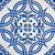 6" X 6" Blue and White Valencia Peel And Stick Tiles N270-400112
