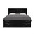 Solid Wood Full Black Eight Drawers Bed N270-383801