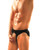 Male Power Nylon Spandex Pouchless Brief Black O/S X615-MP826-BK-OS