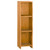 Bookshelf Natural Wood Solid Teak Wood 11.8x11.8x43.3 in A949-326126
