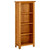 Bookcase Natural Oak Solid oak wood with oak veneered MDF Medium A949-331740