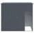 Dog House Anthracite Galvanized Steel 84.3 x 60.2 x 71.3 in A949-172371