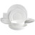 Gibson Elite Embossed Bone China 16 Piece Double Bowl Dinnerware Set in White D970-99845.16RM