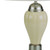 27" Ivory and Silver Ceramic Urn Table Lamp With White Empire Shade N270-468531