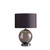 19" Iridescent Glass Globe Table Lamp With Gray Classic Drum Shade N270-468730