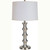 30" Black Solid Wood Bedside Table Lamp With White Shade N270-468489