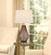 31" Gray Metal Geometric Table Lamp With Off White Empire Shade N270-524705