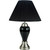27" Black and Silver Ceramic Urn Table Lamp With Black Empire Shade N270-468528