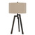 32" Charcoal Metal Tripod Table Lamp With Tan Drum Shade N270-524695