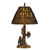 30" Bronze Table Lamp With Brown Empire Shade N270-524659