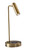 17" Brass Metal LED Desk Lamp With USB And Wireless Charging N270-372527