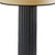 29" Black Ceramic Cylinder Table Lamp With Beige Drum Shade N270-524627
