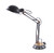33" Black Metal Desk Table Lamp With Black Bowl Shade N270-364202
