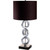 29" Silver Ceramic Geometric Table Lamp With Brown Classic Drum Shade N270-468597