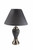 27" Gray and Silver Metal Urn Table Lamp With Gray Empire Shade N270-468530