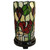 14" Red Green and Black Floral Stained Glass Accent Lamp N270-478105
