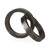 Two Ring Gray Hammered Metal Sculpture N270-392549