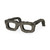 Eugene Rustic Brown Wooden Eyeglass Sculpture N270-392459