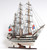 32" Black and White Amerigo Vespucci Hand Painted Decorative Boat N270-401836