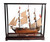 39" Wood Brown HMS Surprise 1796 Table Top Display Case Hand Painted Model Boat N270-401968