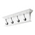 28" Classic White Wood Four Hook Hanging Coat Rack N270-397661