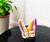 3" Purple and Orange Crystal Butterfly Figurine Tabletop Sculpture N270-554008