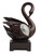 17" Marbleized Cherry Brown Dove Figurine Sculpture N270-468284