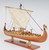 13" Wood Brown Drakkar Viking Hand Painted Boat N270-401957