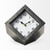 Black Metal Cube Desk Table Clock N270-376244