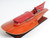 10" Wood Brown Ferrari Hydroplane Large Boat Hand Painted Decorative Boat N270-401947