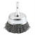 Forney Industries Cup Brush, Crimped, 2 in x .012 in x 1/4 in Hex Shank T398-FOR72729