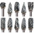 Color: Silver, Shank Shape: Round - 10PCS Carbide Burr Set Compatible with Dremel 1/8" Shank Die Gr F640-12000039676811423