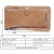 Color: Beige - 2024 Baellerry Men Long Fashion Wallets Desigh Zipper Card Holder Leather Purse Soli F640-67310788947