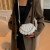 Color: Khaki - All-matching Bag for Women Shoulder Bag Ladies Pearl Chain Handbag Evening Bags Fash F640-12000037177885726