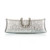 Bark Texture with Rhinestone Inlaid Handle Design Fashion Evening Handbag - Silver A392-fhbg0090